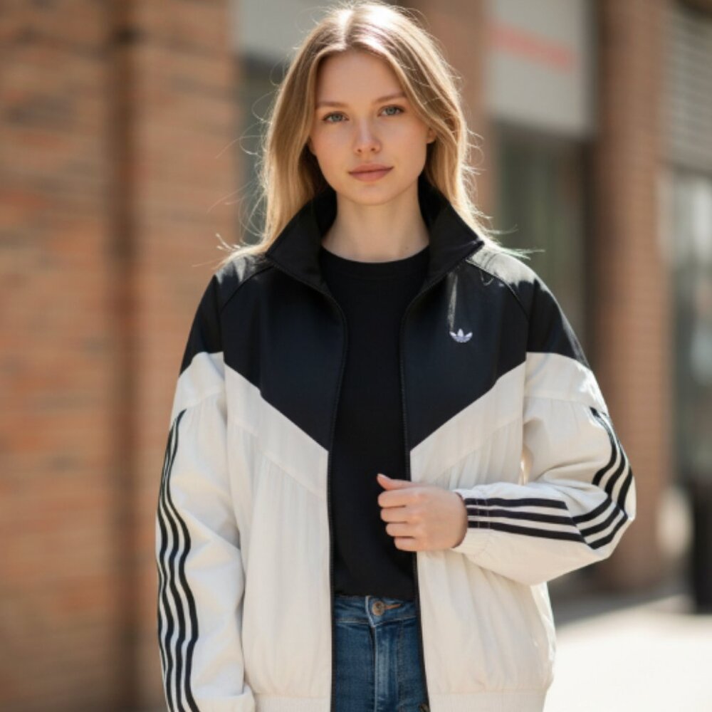 NWT Adidas Originals R3CD TT Women's Jacket Full Zip Loose Fit JZ6777